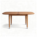 Eettafel van gerecycled hout 180 x 90 x 75cm met ronde hoeken