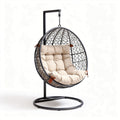 Hangstoel met kussen van stof en metalen frame 120 x 100 x 200cm